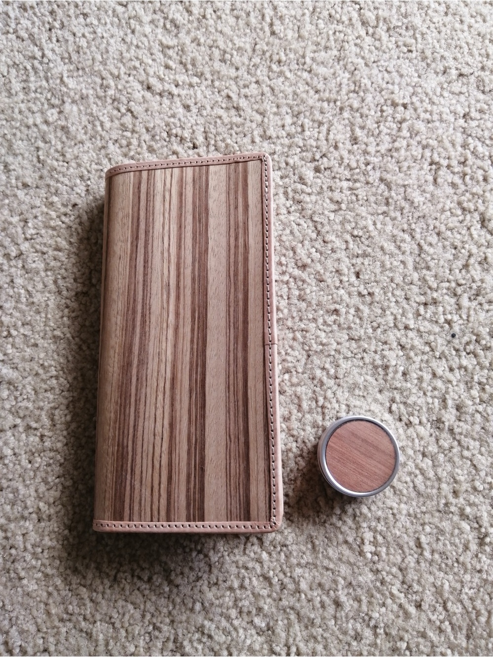 Unisex Parsec Woodgrain Brown Wallet